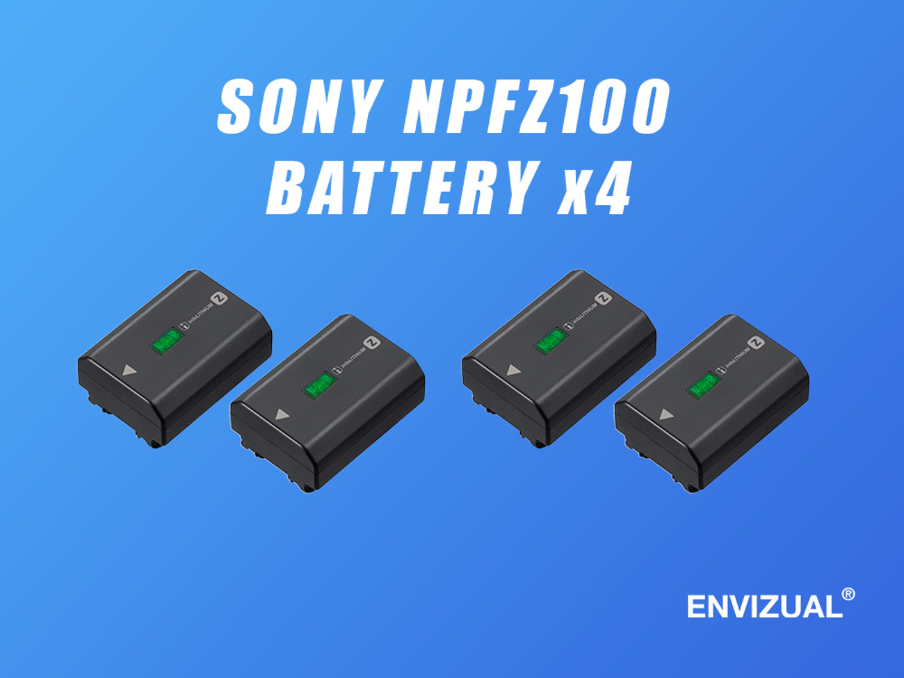 Sony npfz100 rechargable battery - 4x sony batteries