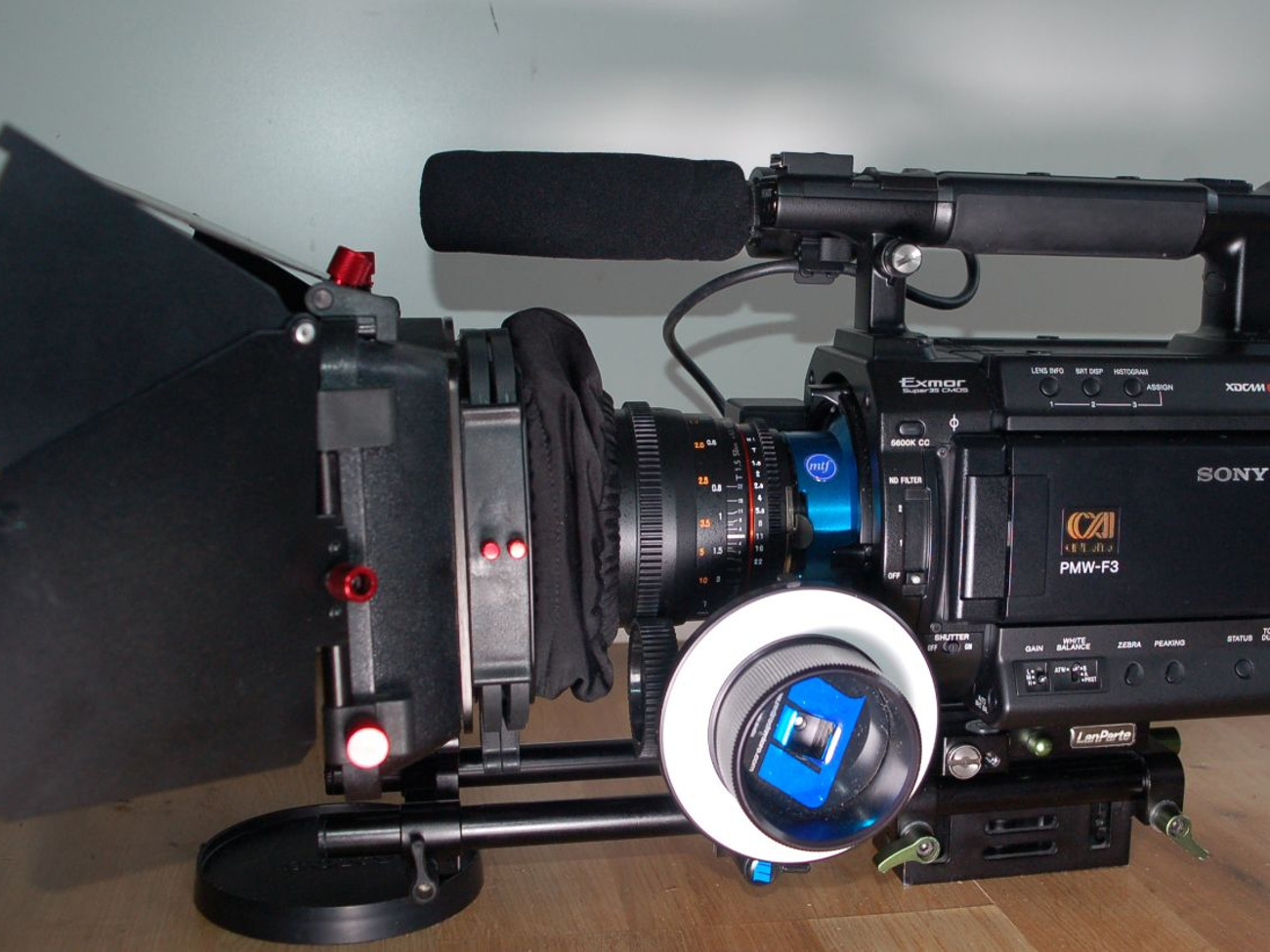 Sony pmw-f3 & accessories: lenses, matte box, fellow focus..