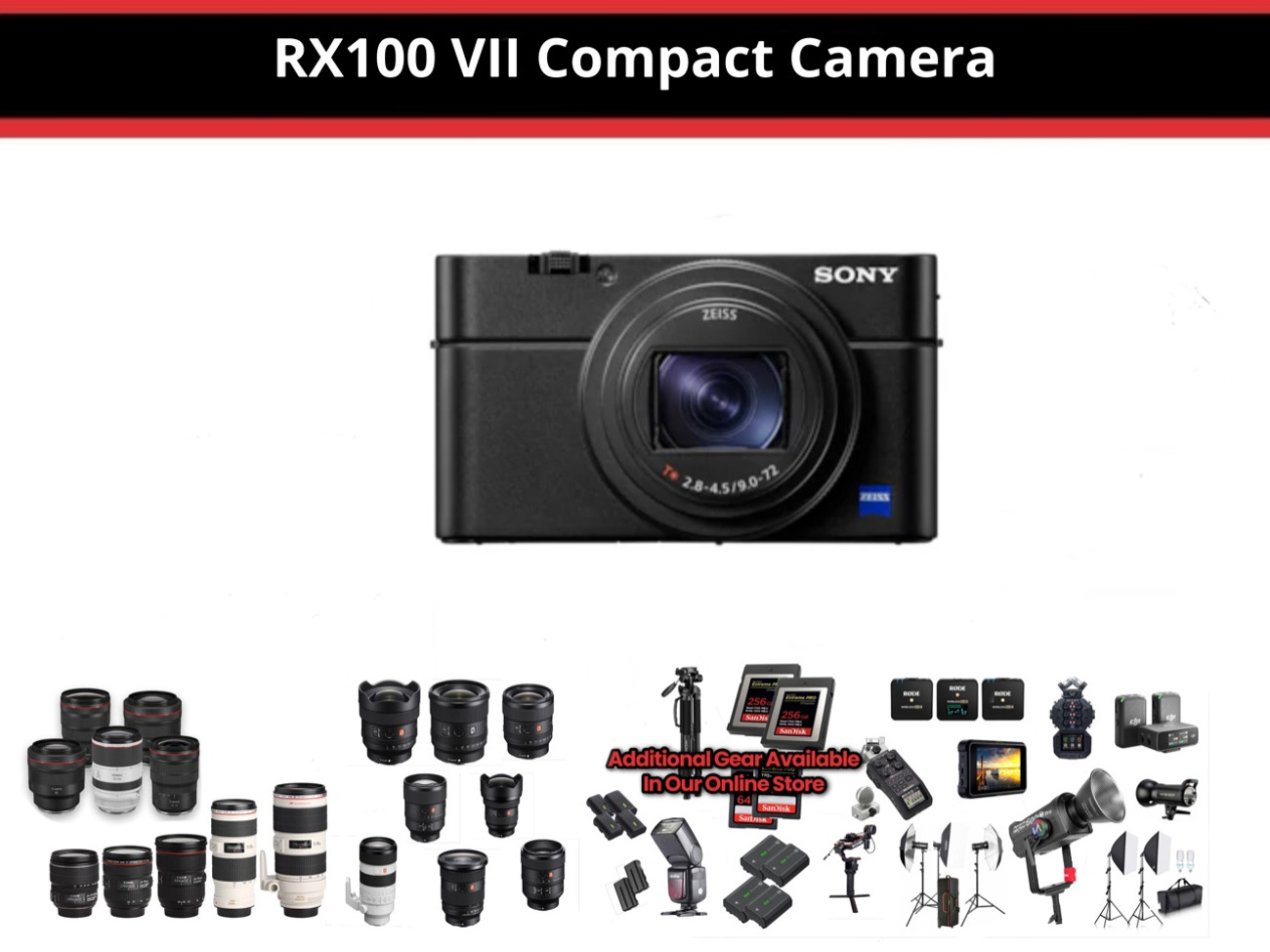 Delivery only - sony rx100 vii compact camera