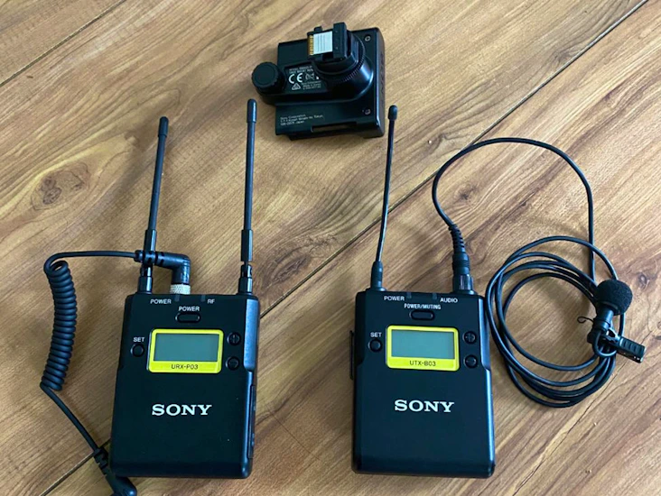 Sony uwp wireless mic kit with smad-p3