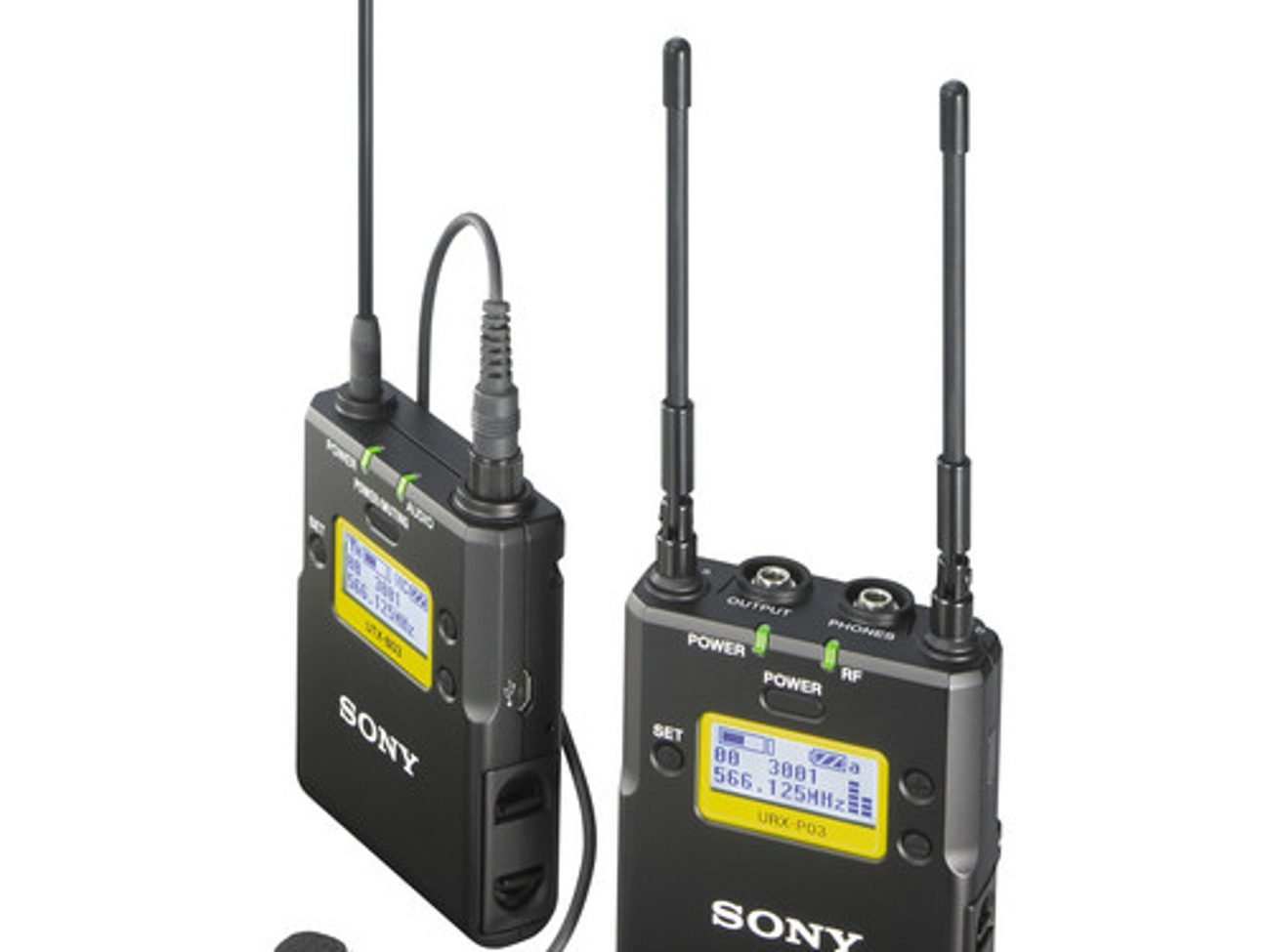 Sony uwp-d11/k33 wireless belt pack pair