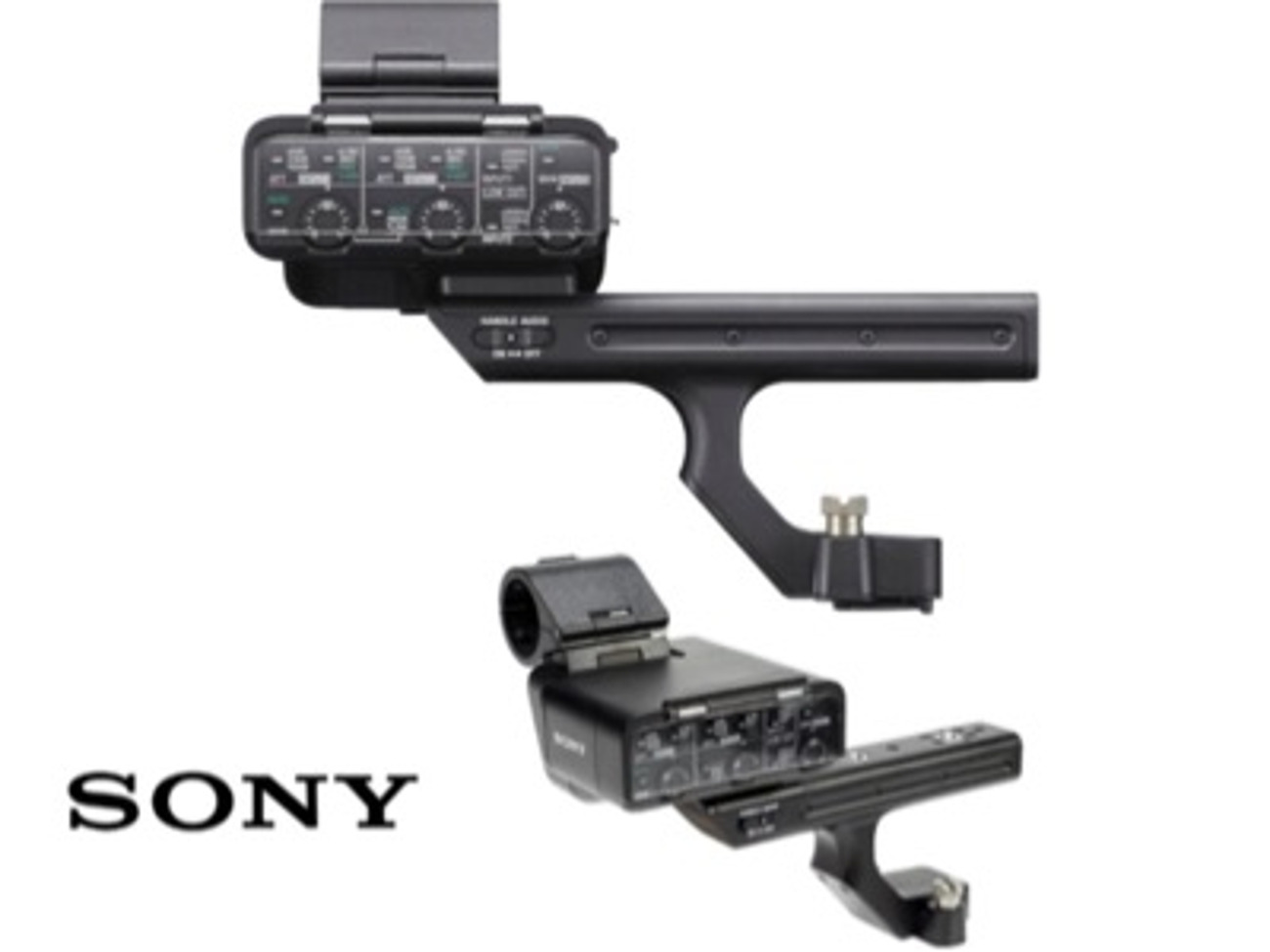 Sony xlr-h1 xlr camera handle fx30 fx3&sony ecm-vg1