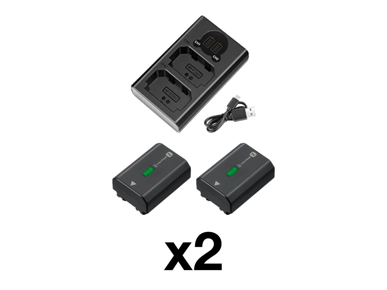 Sony z batteries np-fz100 (x2)