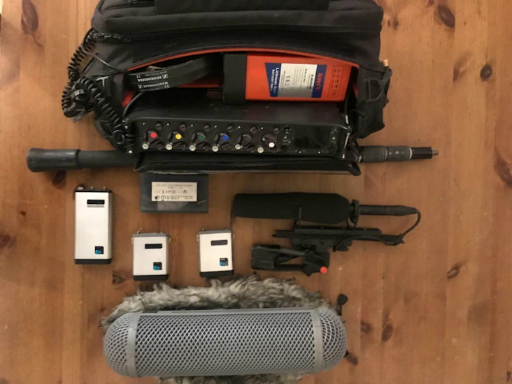 Sound devices 664 mixer/recorder with radio mics & boom.