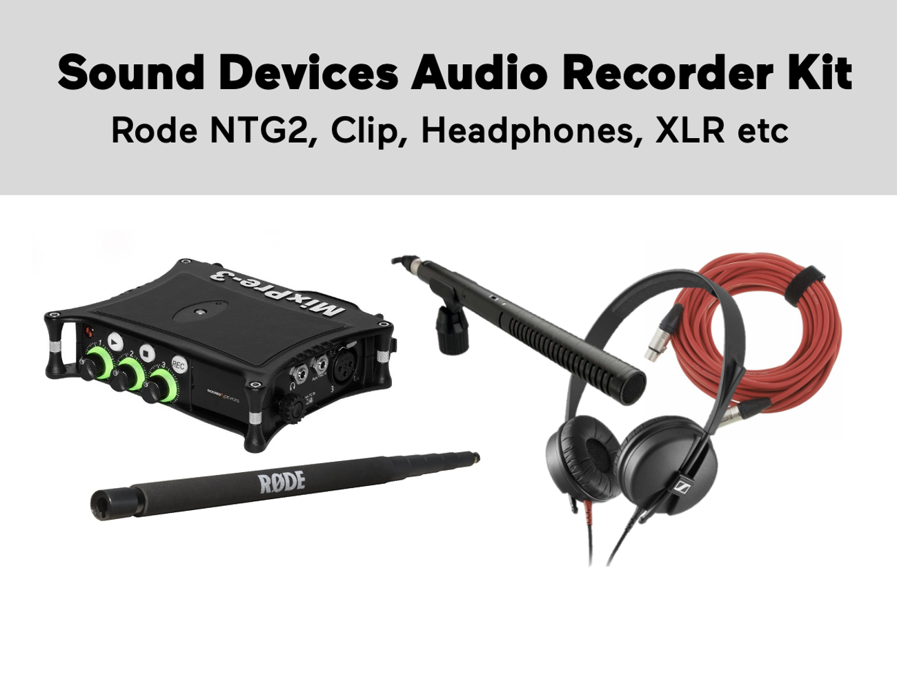 Sound devices mixpre3ii audio recorder package