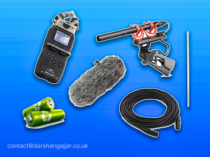 Sound kit (zoom h5, rode ntg5, long xlr + boom)