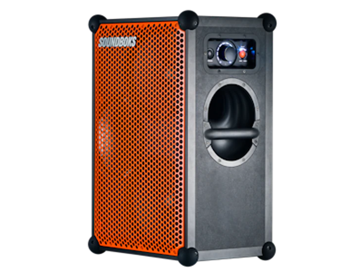 Soundboks 03 (orange grill) wireless speaker 2x batteries