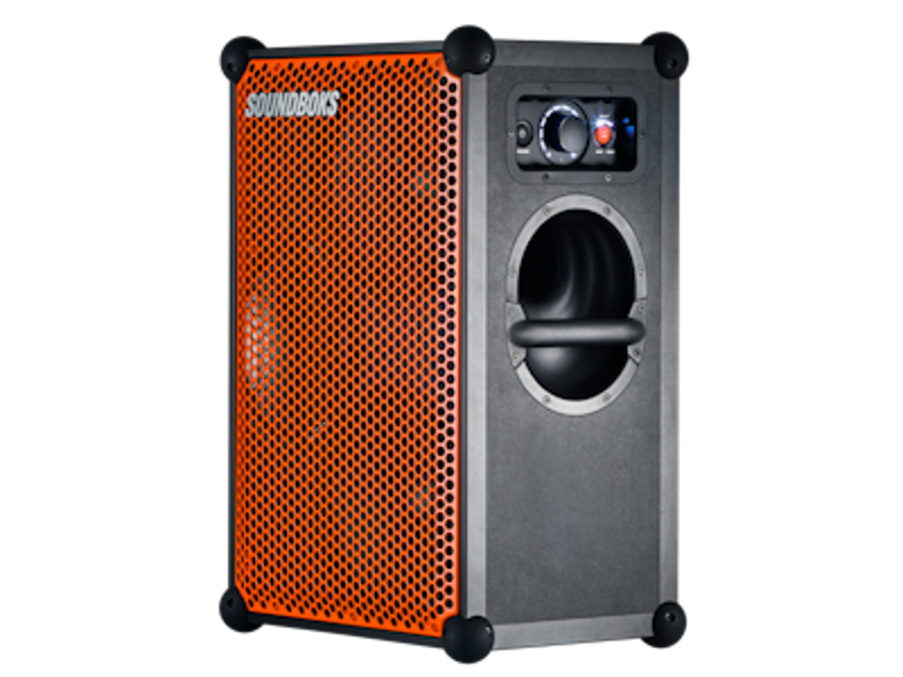 Soundboks 03 (orange grill) wireless speaker 2x batteries