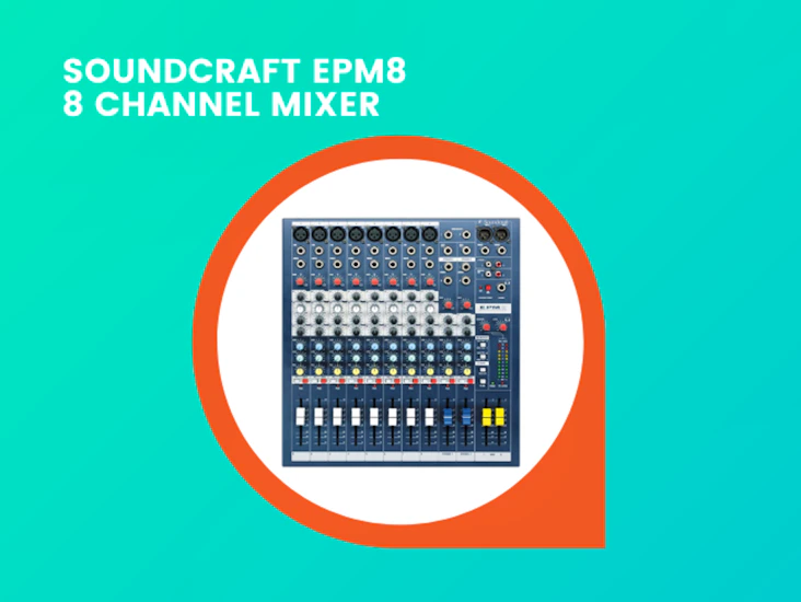 Soundcraft epm8 8 channel mixer