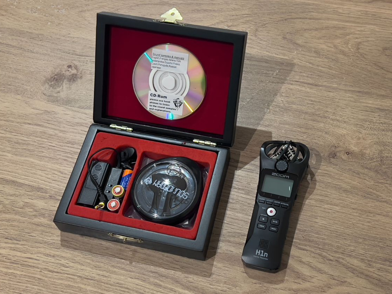 Soundman okm ii binaural in-ear mics with zoom h1n