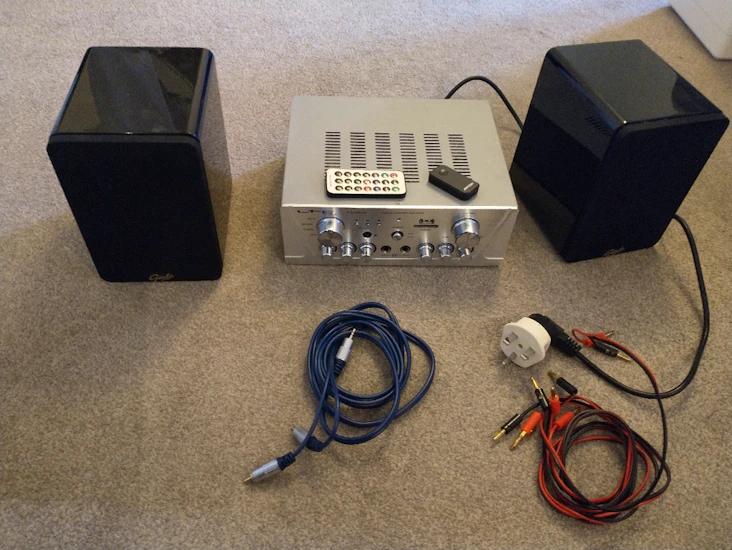 Speaker & amplifier system 100w