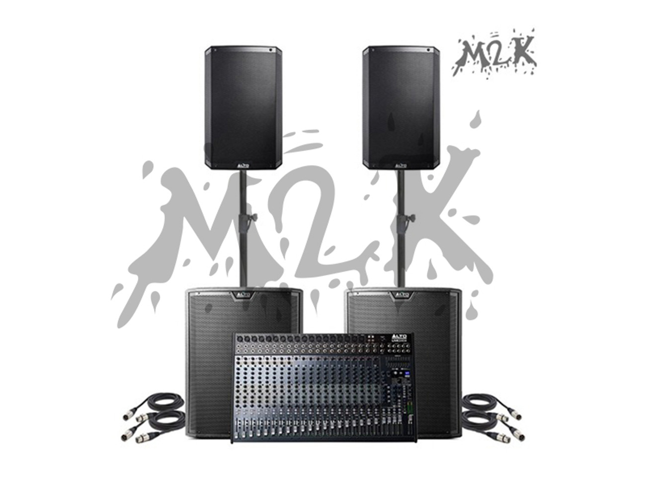 Speaker package 02 (2 active full-range & 2 subwoofer)