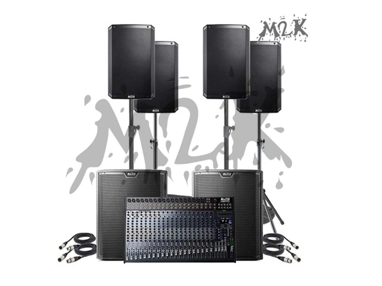 Speaker package 03 - (6 speakers and small mixer)