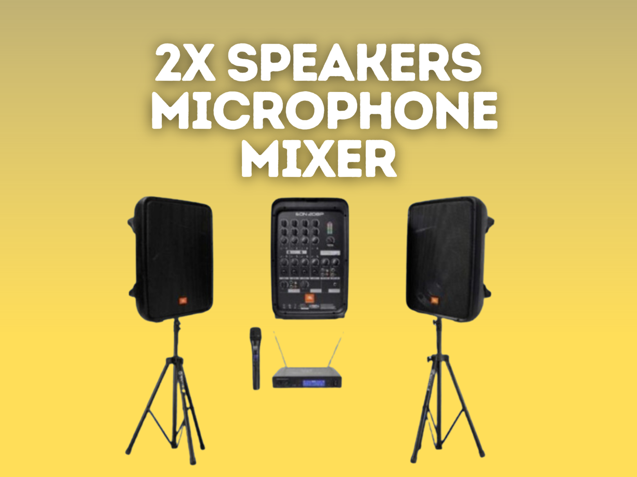 Speakers wifi microphone - cordless mic - pa system