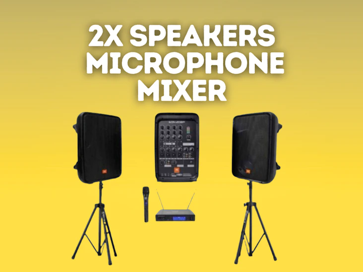 Speakers wifi microphone - cordless mic - pa system