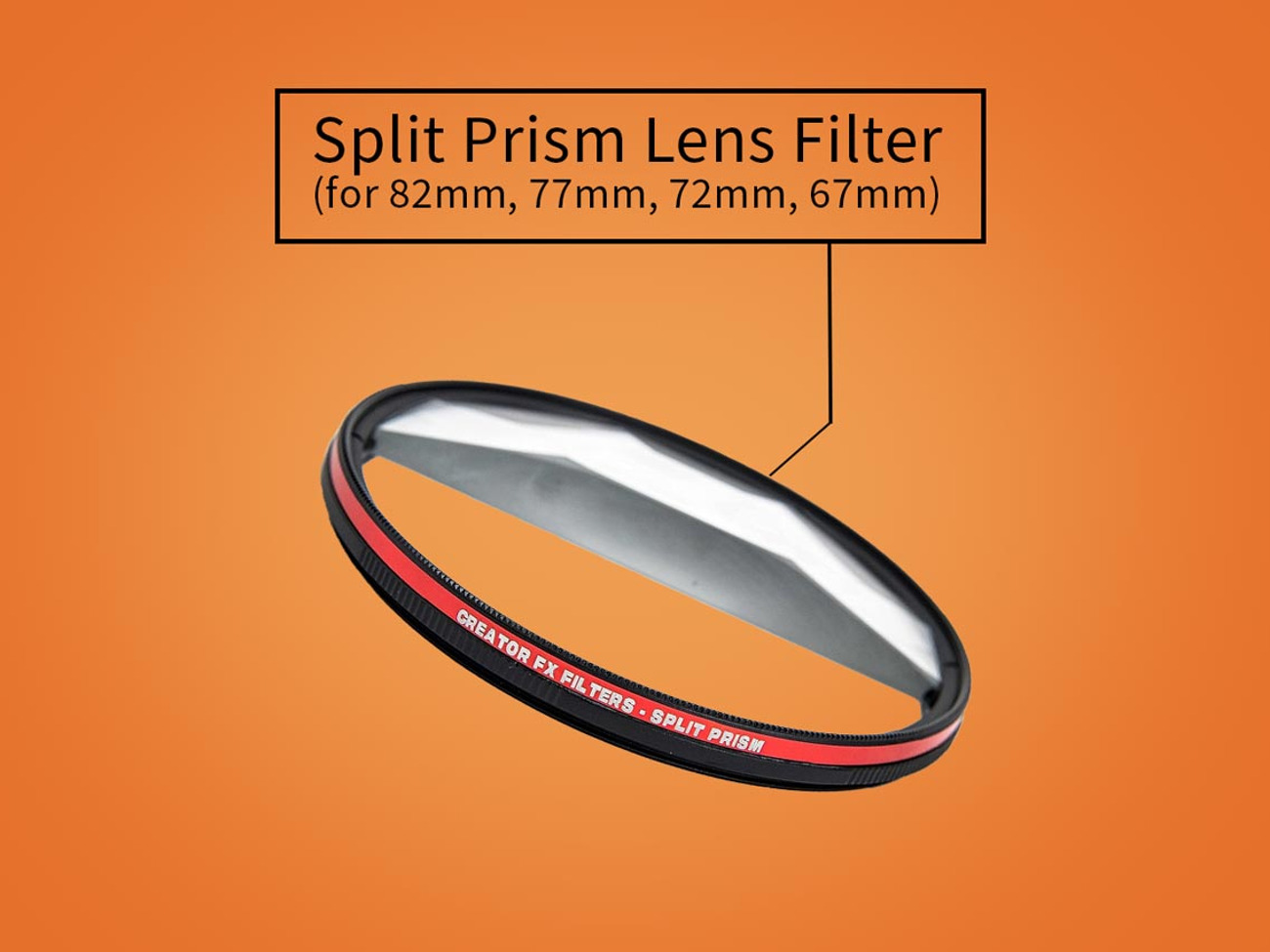 Split prism lens filter - creative effects