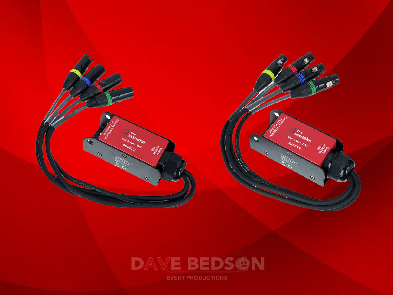 Sssnake cat snake 3mc & 3fc - xlr over cat extender