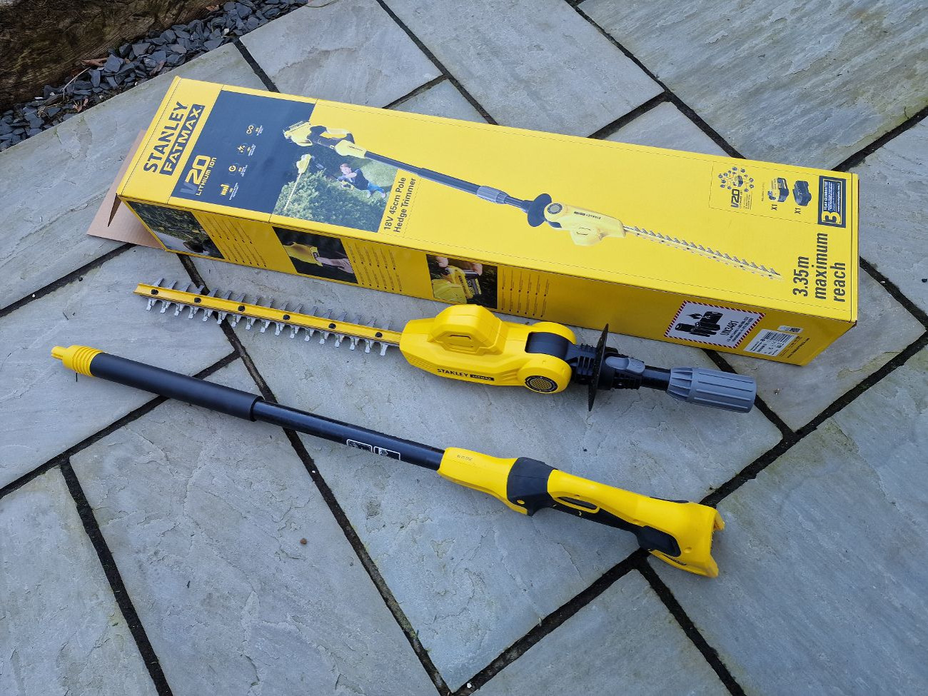 Rent Stanley FatMax Cordless Pole Hedge Trimmer 45cm from Daniel Beacock Photography Ltd Biggleswade West Central Bedfordshire for 7.20 18 day