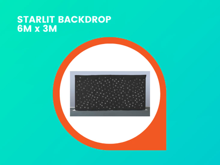 Starlight backdrop 6m x 3m