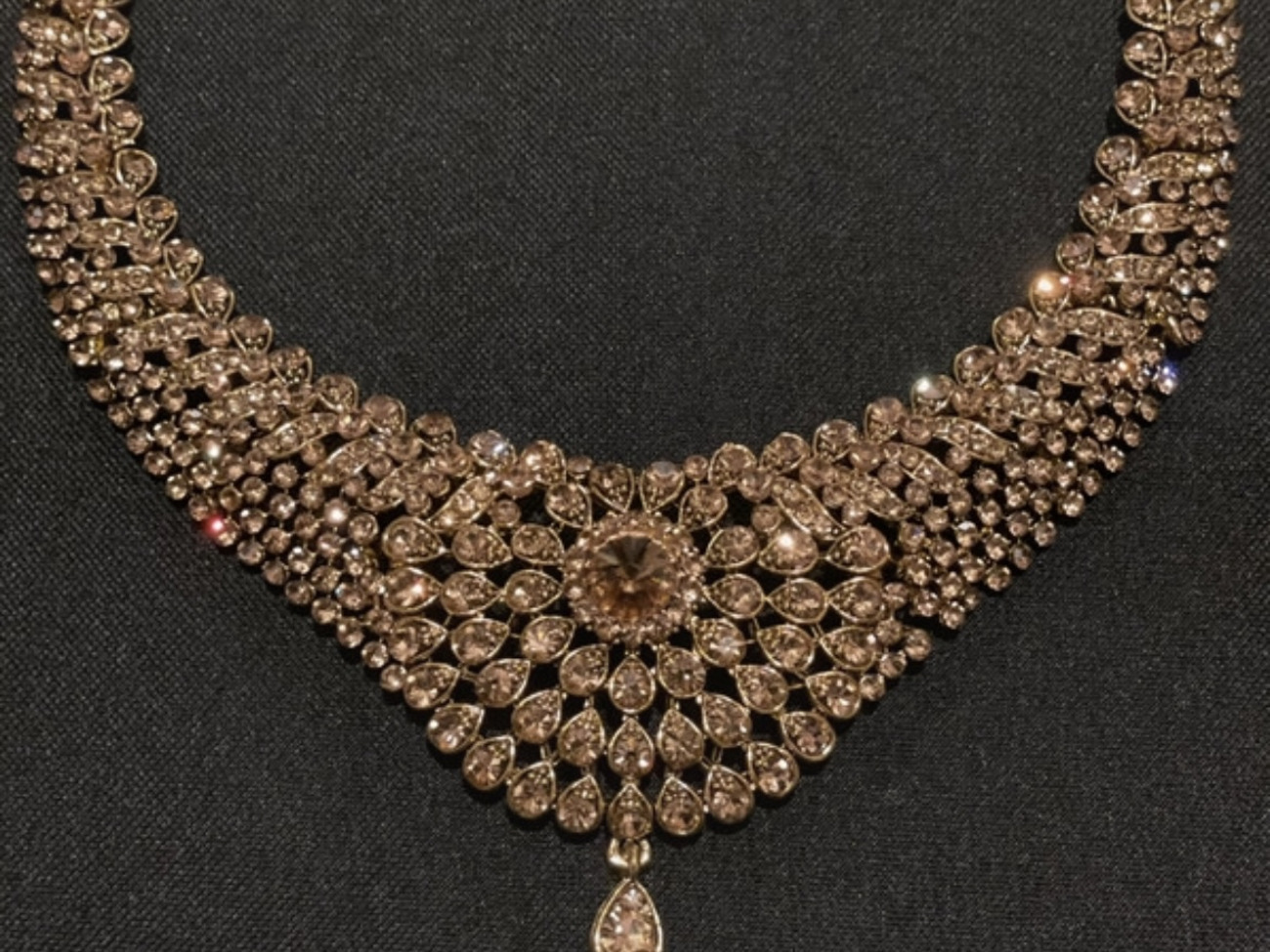 Statement necklace and earrings