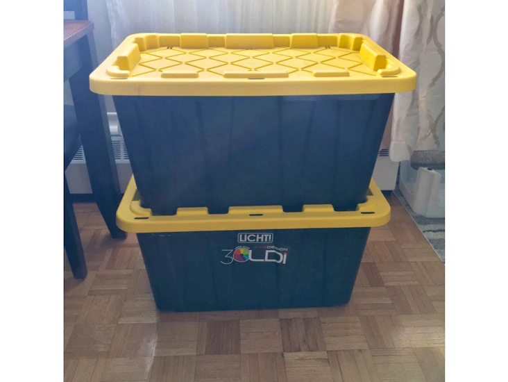 Storage totes- shelves tough box