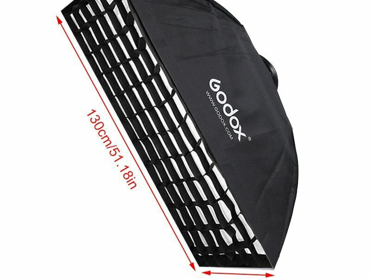 Strip softbox 50x130cm with honeycomb bowens s-type fit