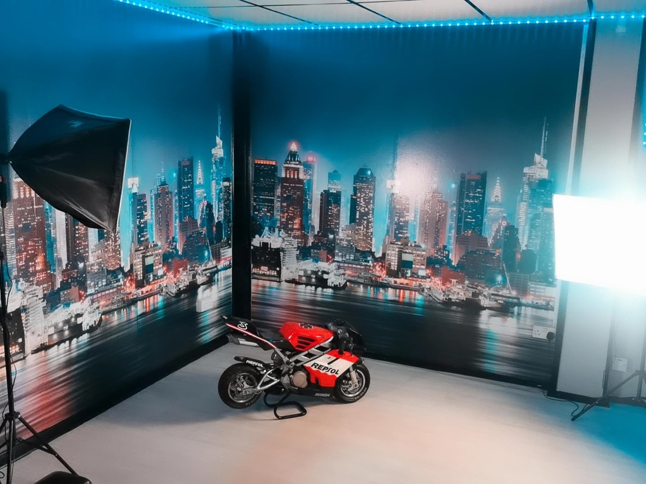 Studio hire for filming