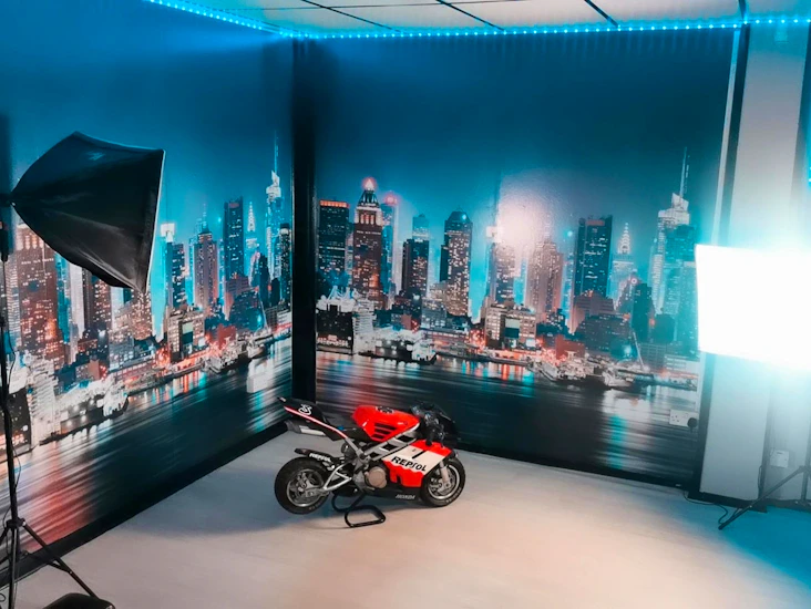 Studio hire for filming