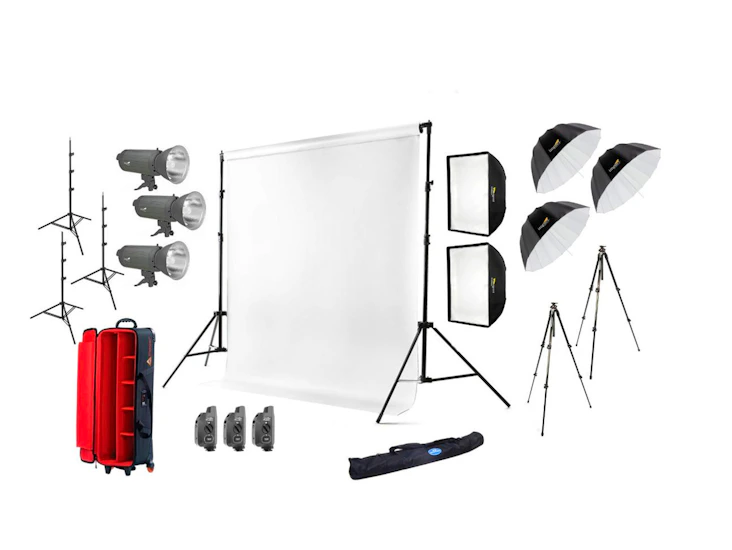 Studio lighting setup