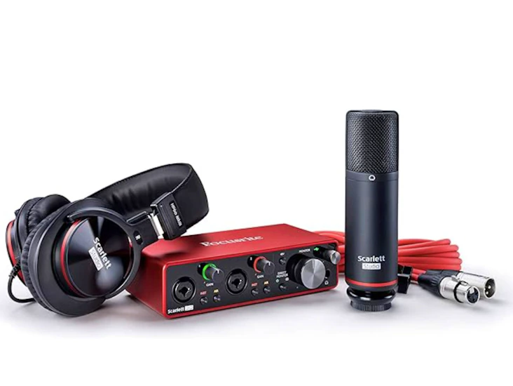 Studio microphone and interface (focusrite scarlet)