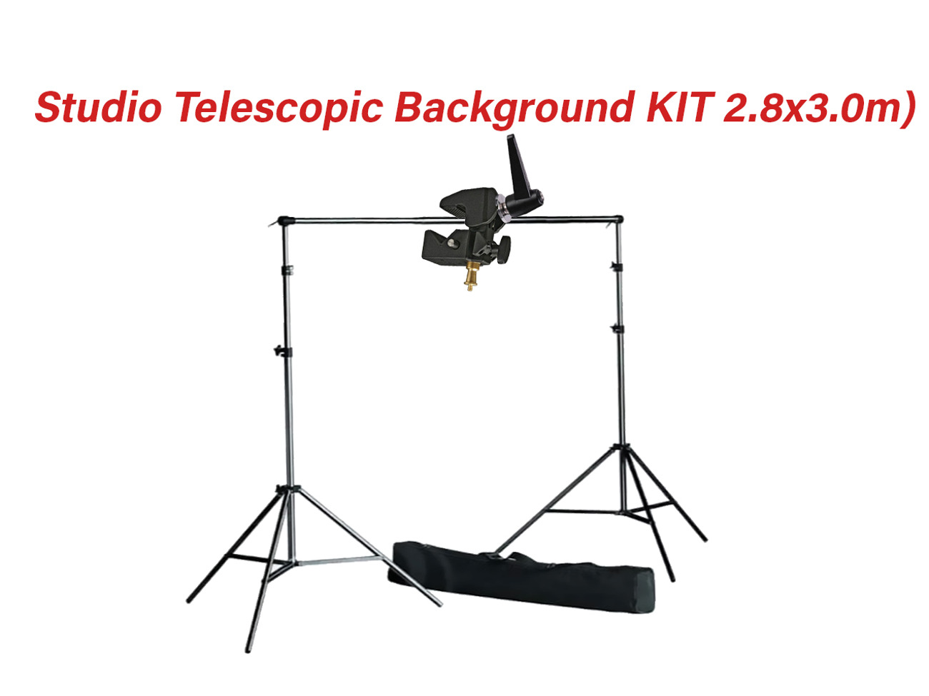 Studio telescopic background stand kit (2.8x3.0m)