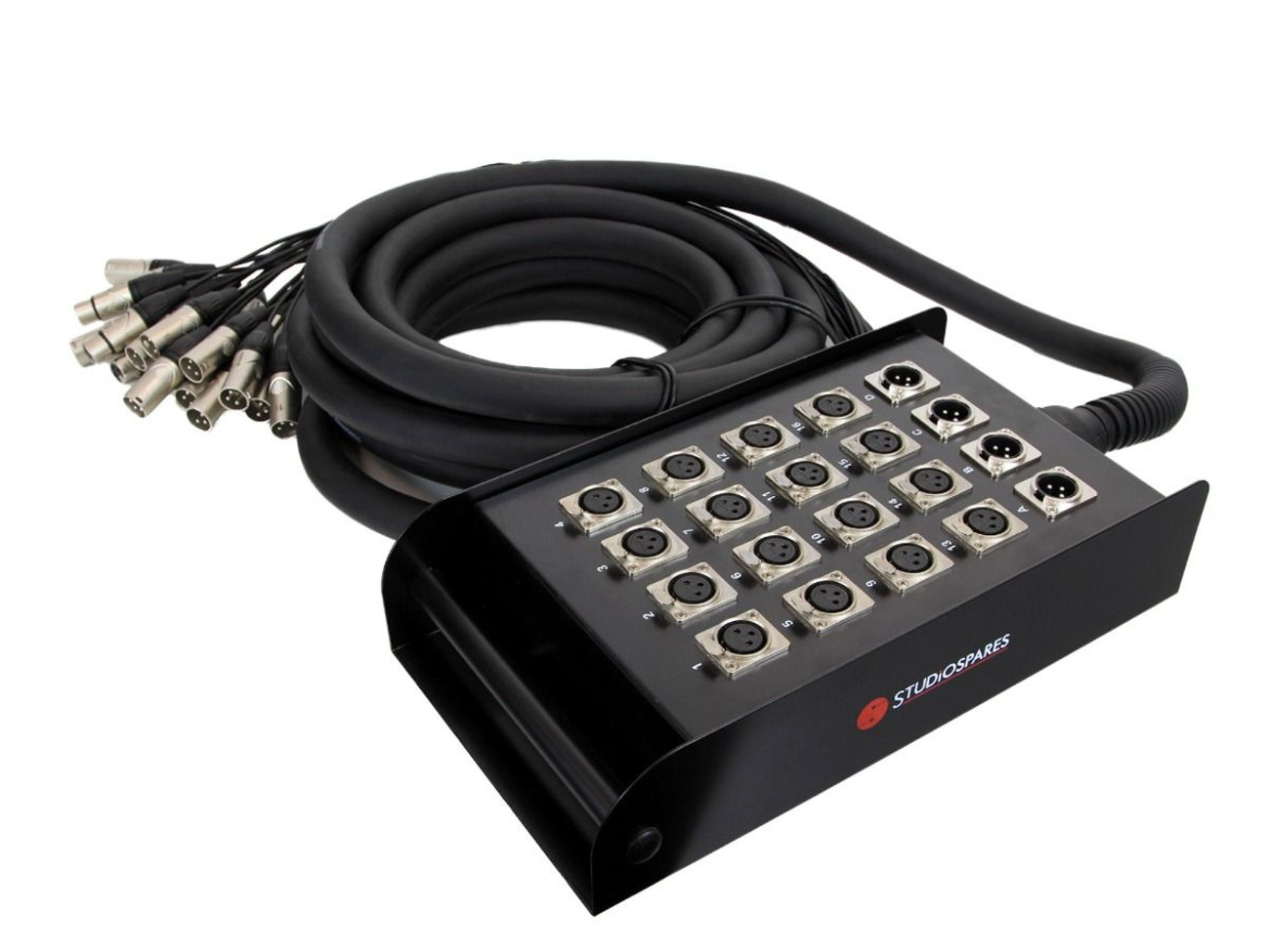 Studiospares 16x4 10 metre xlr stage box/snake