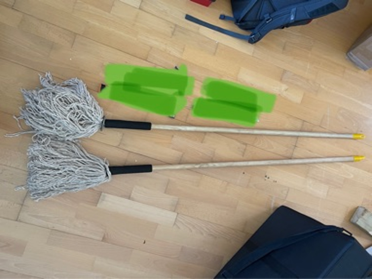 Prop/stunt mop real and fake one