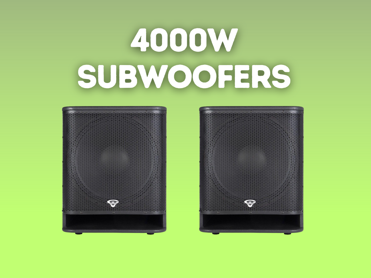 Subwoofers 4000w 18 inch woofer - cerwin vega active
