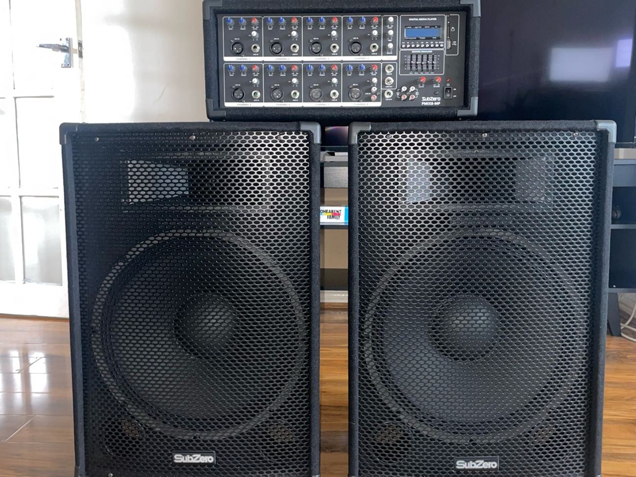 Subzero 15" pa system with digital media player