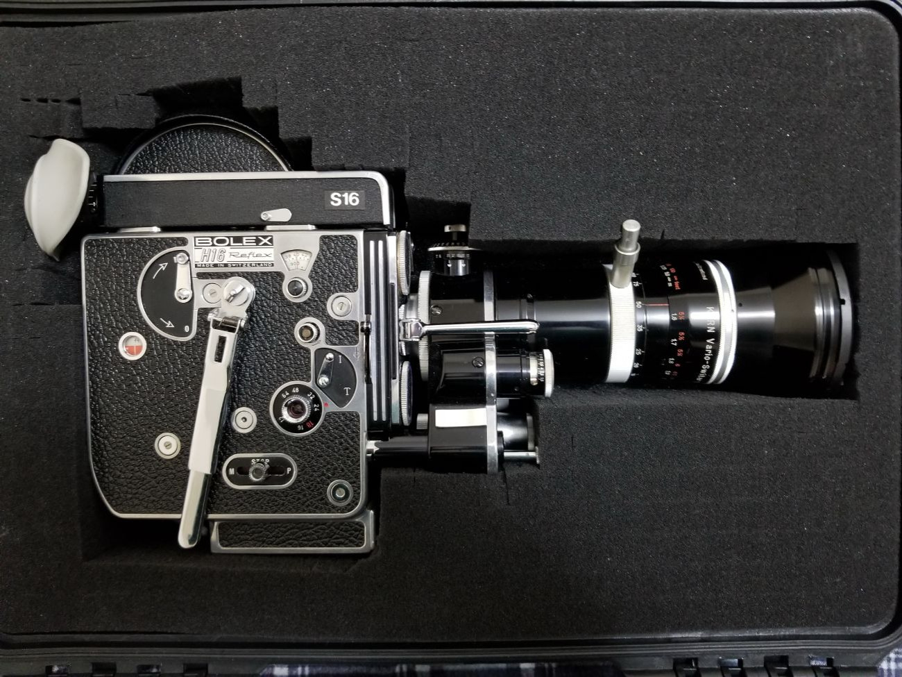Super 16 bolex 16mm h16 rx4 with 16-100 zoom