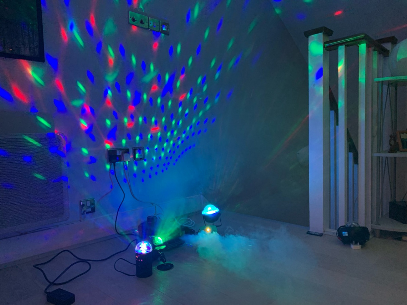 Super party lights! 5x disco dj lights/laser inc strobe effect