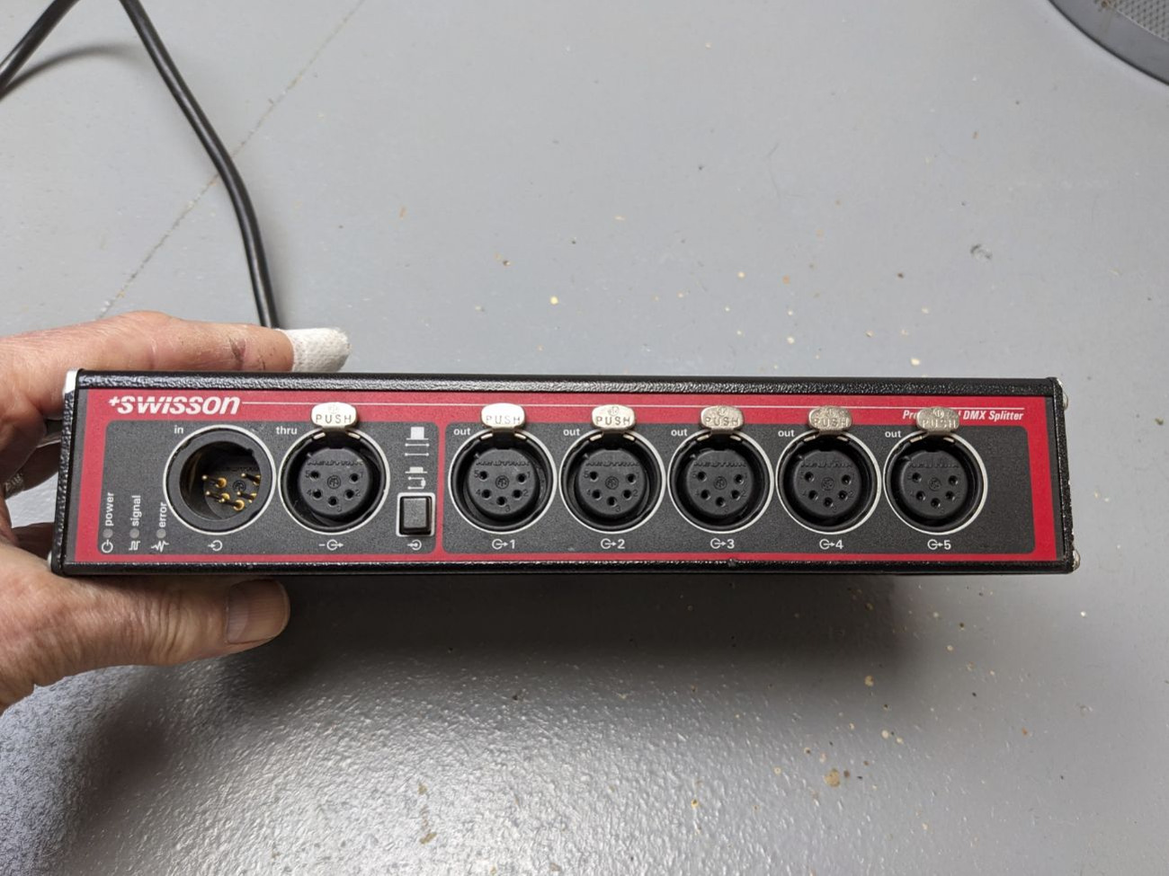 Swisson xsp 5b dmx splitter box