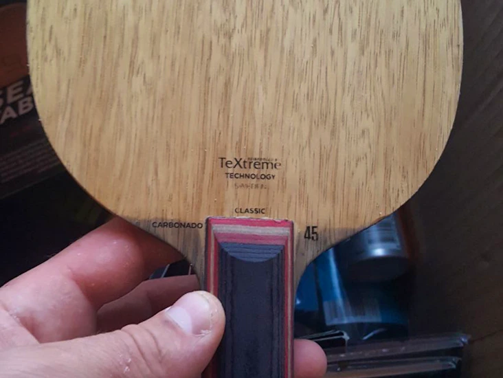 Table tennis blades and rubbers