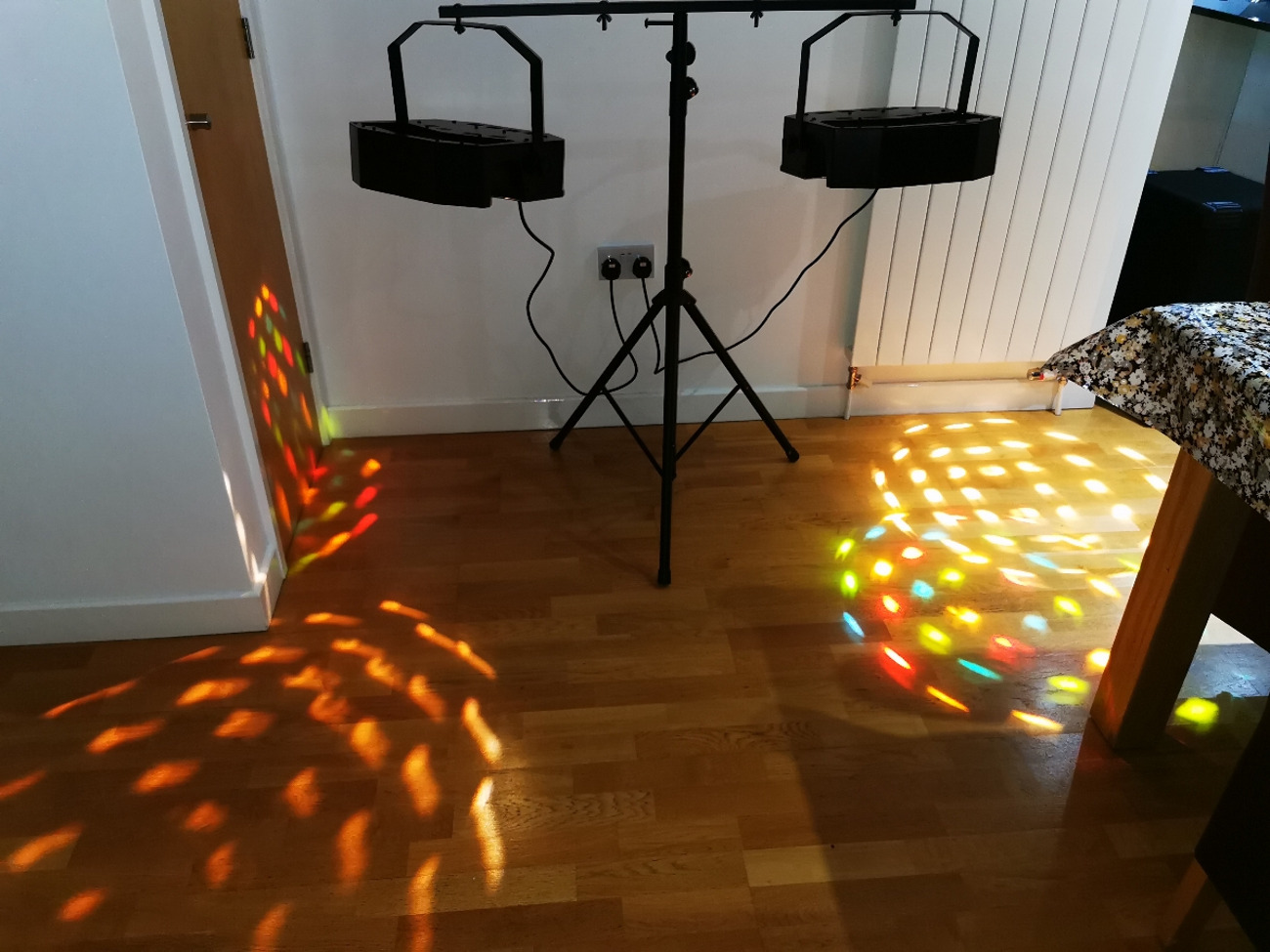 Weddings party tango disco lights with stand. plug & play
