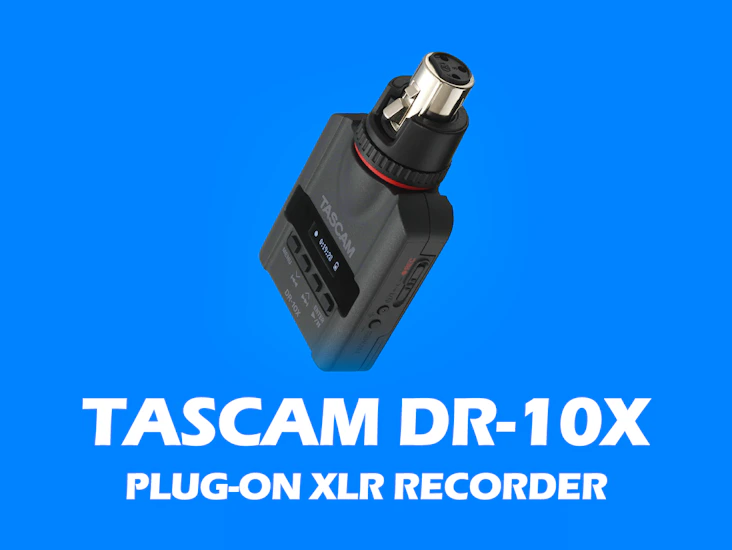 Tascam dr-10x - plug-on xlr audio recorder