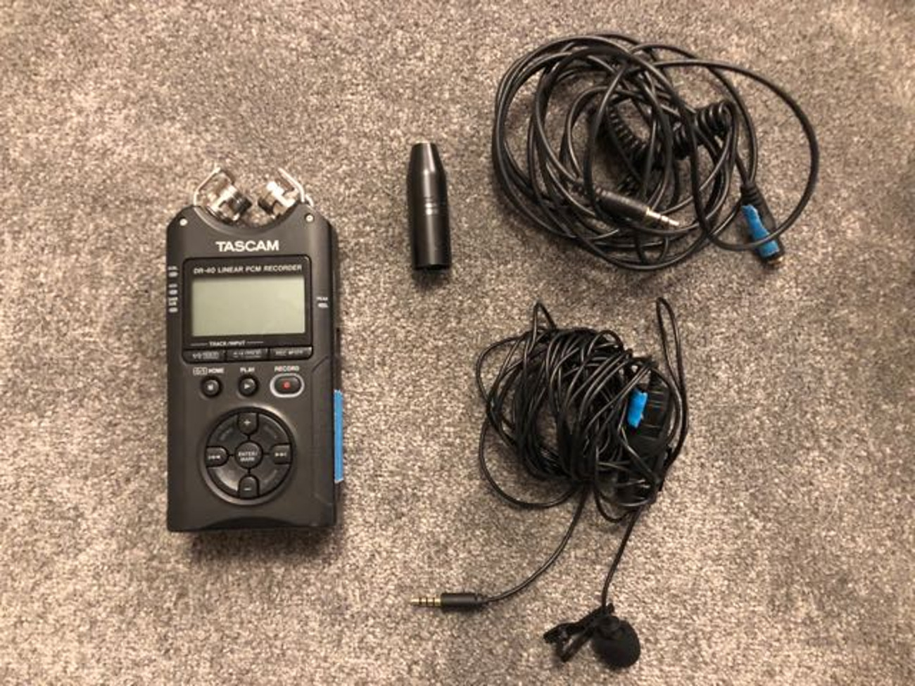 Tascam dr-40 with lavalier mic 
