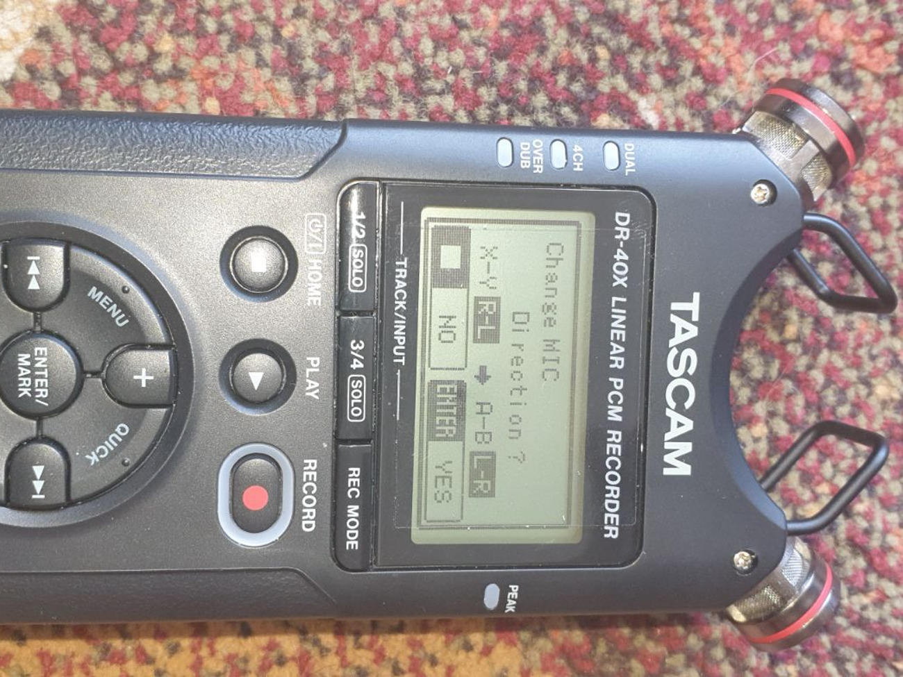 Tascam dr-40x audio recorder