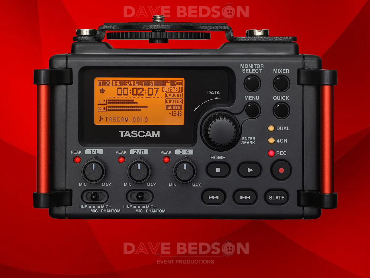 Tascam dr-60d mkii portable audio recorder