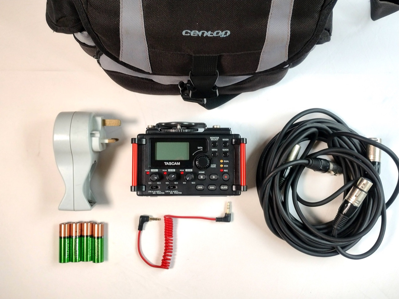 Tascam dr-70d 4 channel sound recorder kit