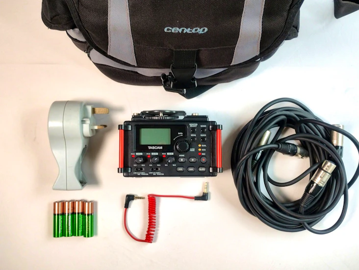 Tascam dr-70d 4 channel sound recorder kit