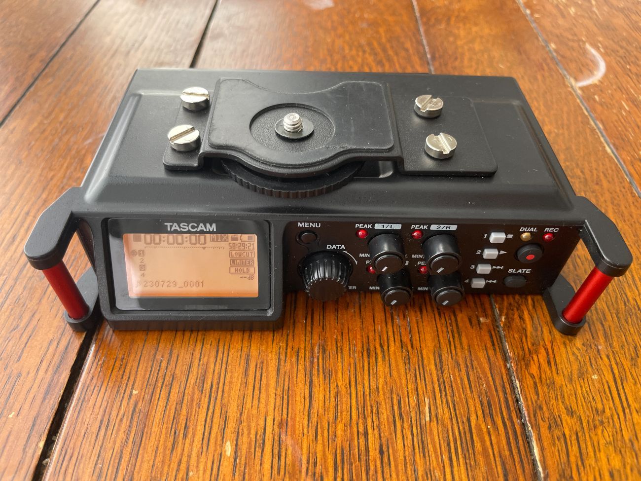 Tascam dr-70d 4 track audio recorder