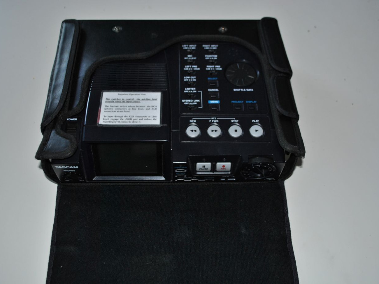 Tascam hdp2 with accessories (prof. high-def audio recorder)