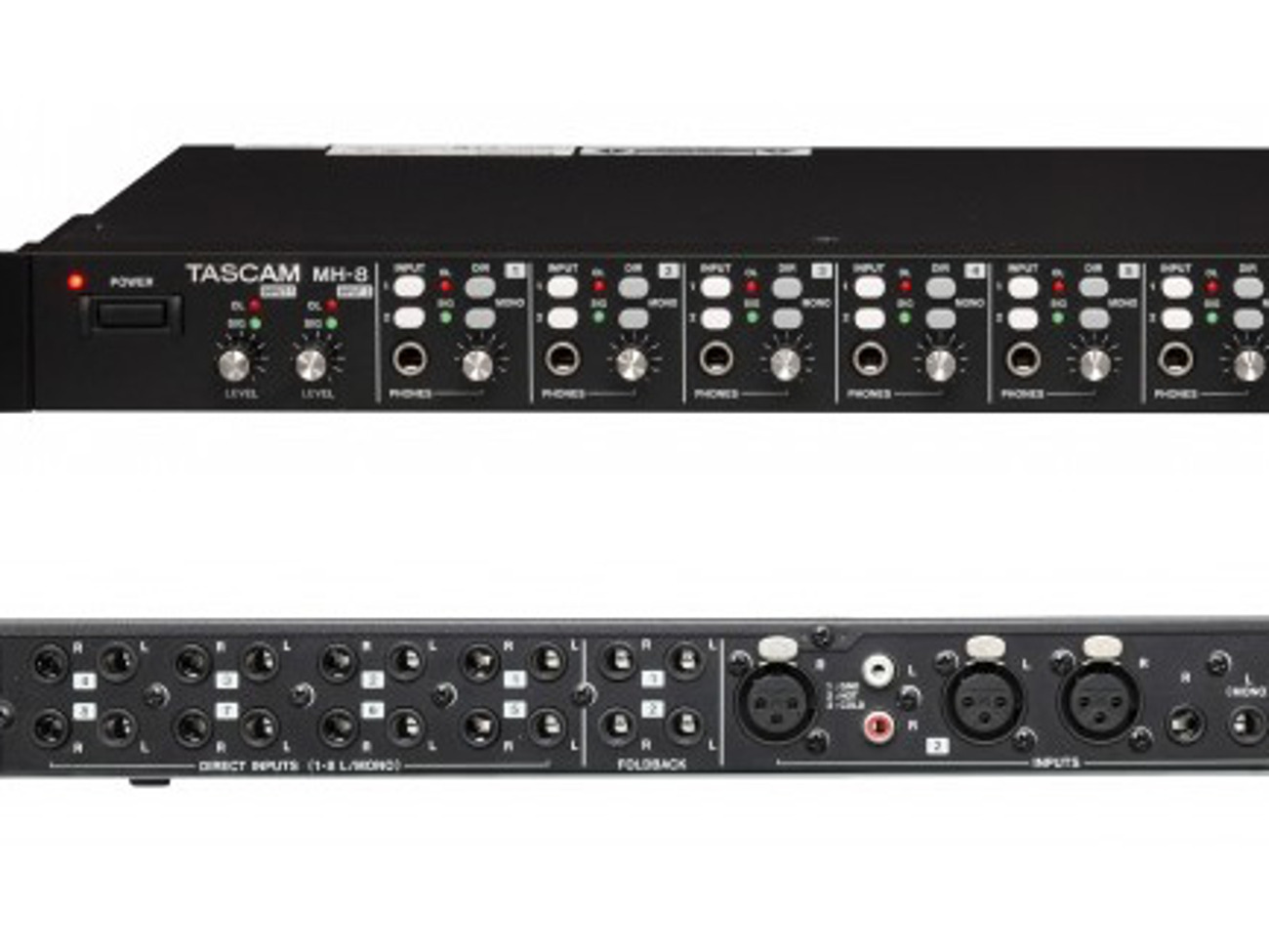 Tascam mh-8 8 channel headphone amplifer