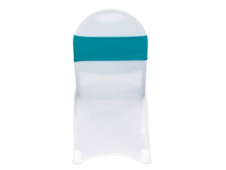 Teal spandex chair band
